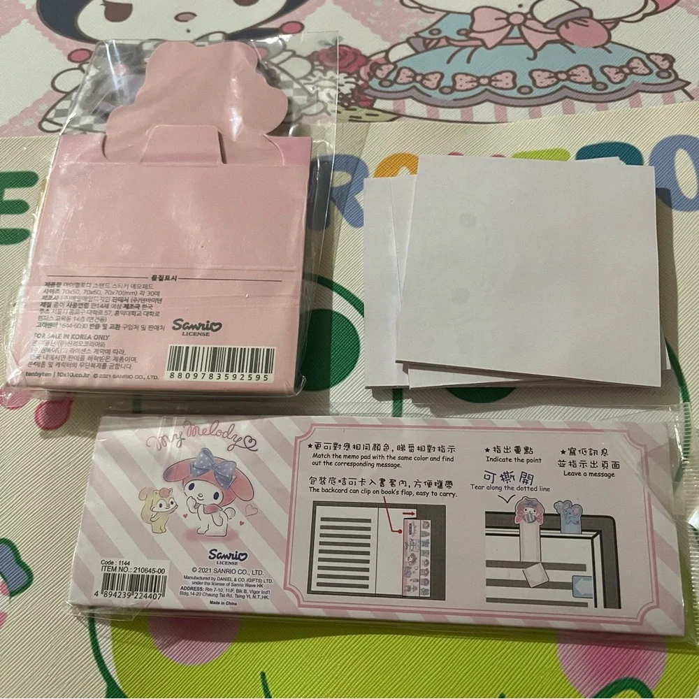 My Melody Sanrio Inspired Memo Note Bundle